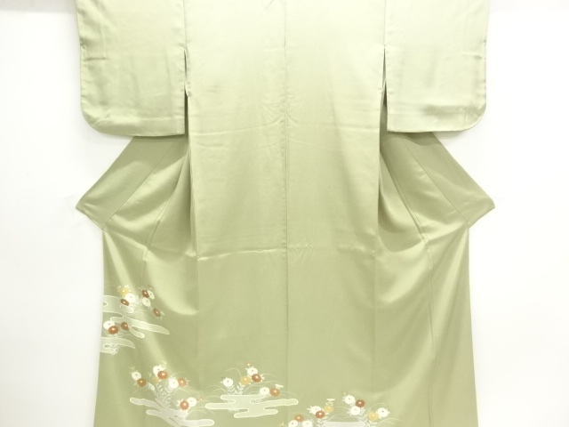 JAPANESE KIMONO / IRO-TOMESODE / KIKU